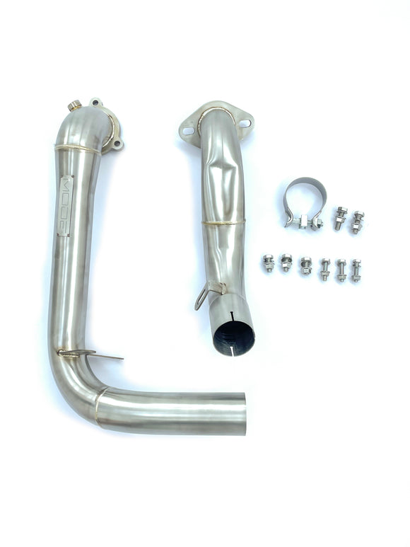 MODE Design 200cpsi Catted w. Heatshield 3.5" Downpipe Mercedes Benz A200 A250 W177 CLA220 CLA250 C118 GLA220 GLA250 H257 B220 B250 W247 GLB 250 X247