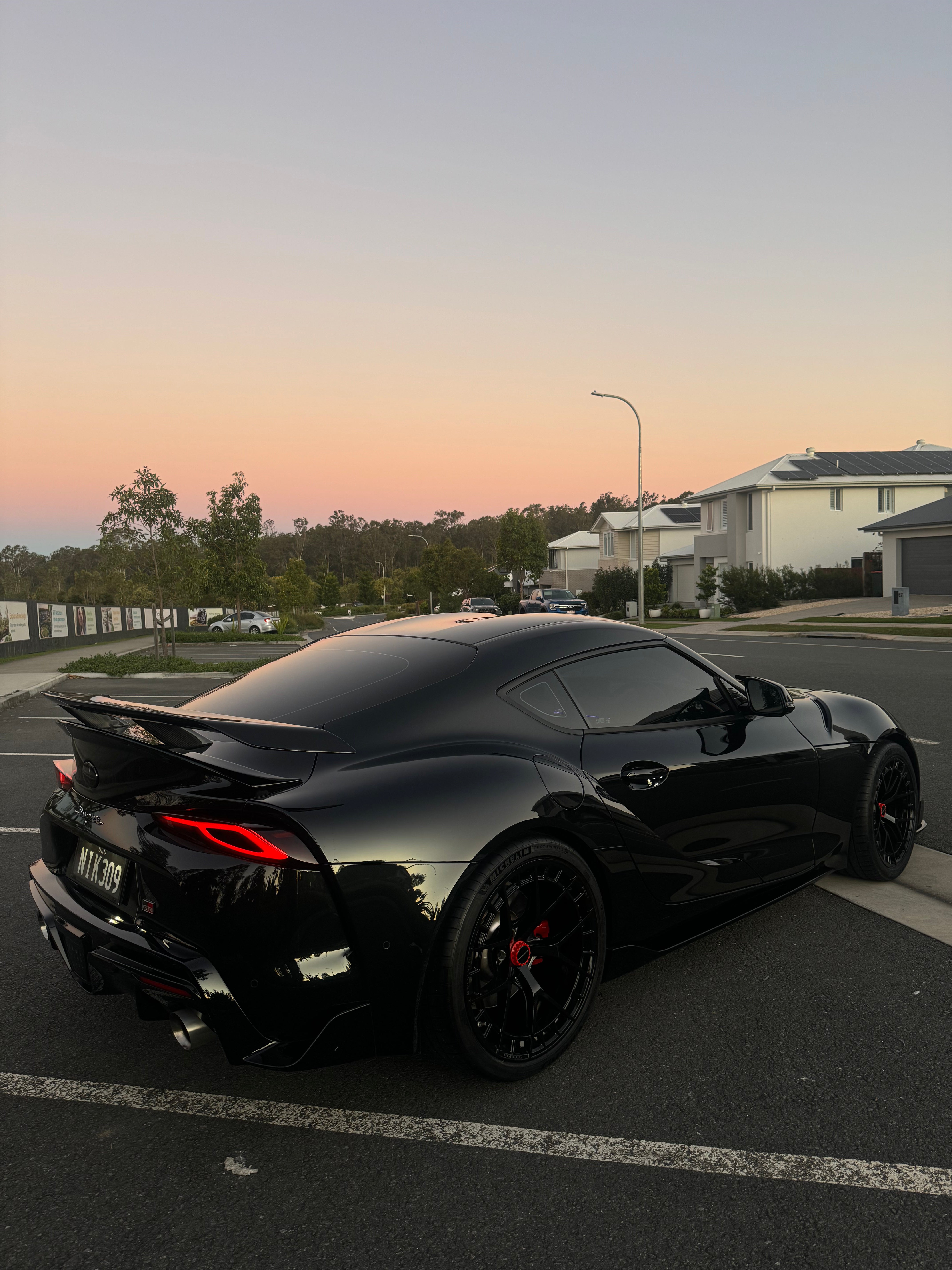 MODE Design FR-1 Forged Wheels Liquid Black set for Toyota Supra MK5 A90