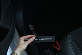 MODE DESIGN™ Rubber Key Tag Keychain Black - 0