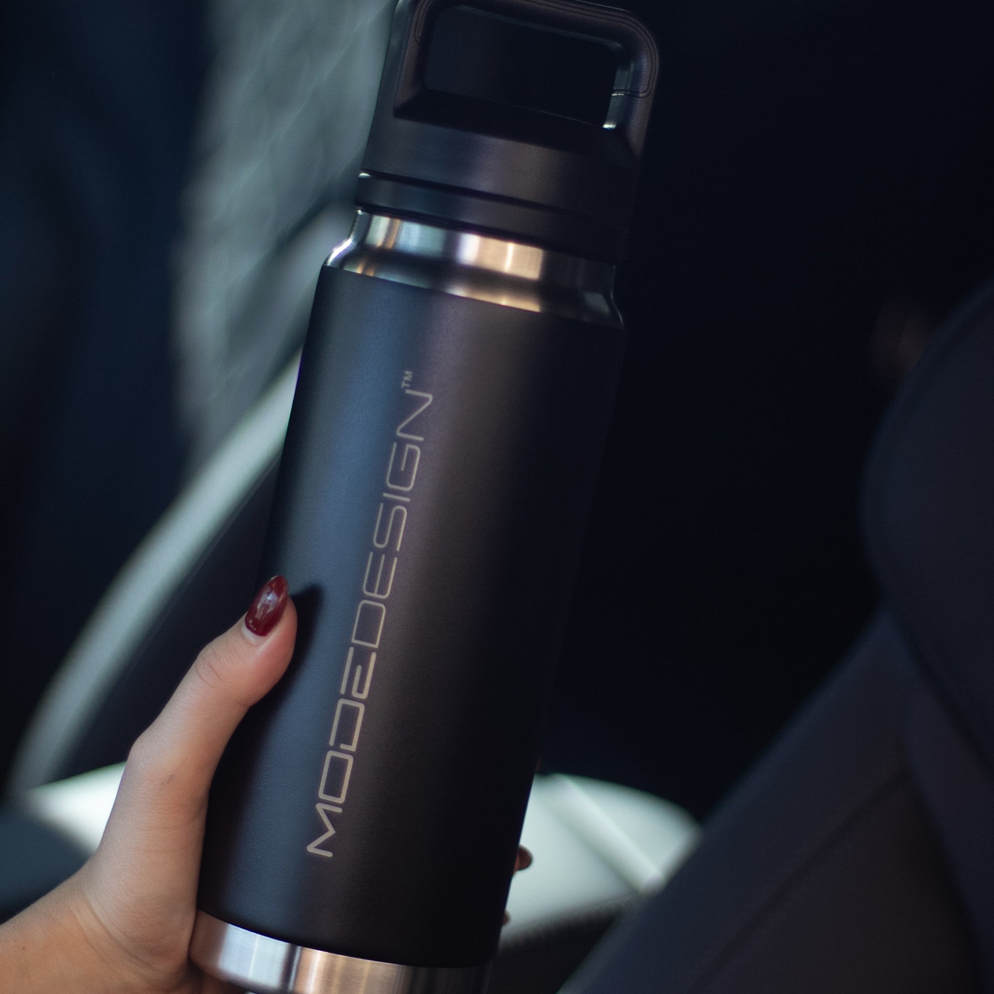 MODE DESIGN™️  Stainless Steel Yowie Travel Bottle 800ml Black