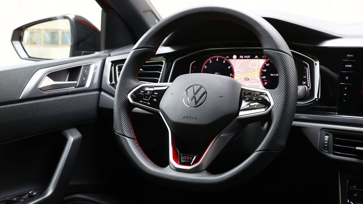 MODE DSG Paddles "Clubsport" style Suede Steering Wheel Cover for VW Golf MK8 inc. GTI R