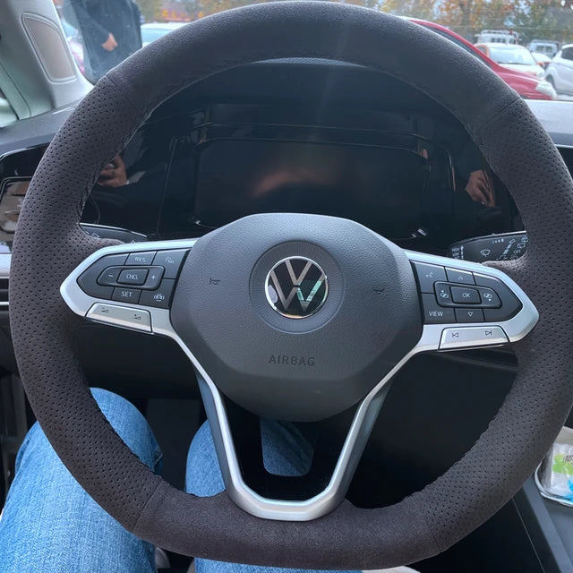 MODE DSG Paddles Custom Alcantara Steering Wheel Cover for VW Golf MK8 inc. GTI R