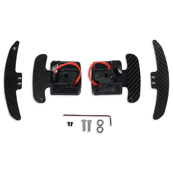 MODE Design Magnetic GT3 Style Carbon Fiber Full Replacement Paddle Shifters (OEM Fit) for BMW E-Series 1 & 3 Series 135i E82 E88 335i E90 E91 E92 E93 LCI - MODE Auto Concepts