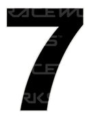 Track Day 280mm Black Number Zero to Nine [0-9] Sticker / Decal Motorsport Australia CAMS Approved-8