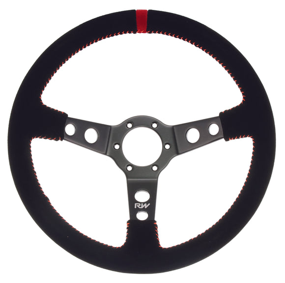 Motorsport Steering Wheel 196 Black Suede 350mm Deep Dish
