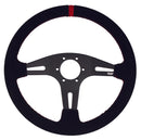 Motorsport Steering Wheel 195 Black Suede 350mm Flat-1