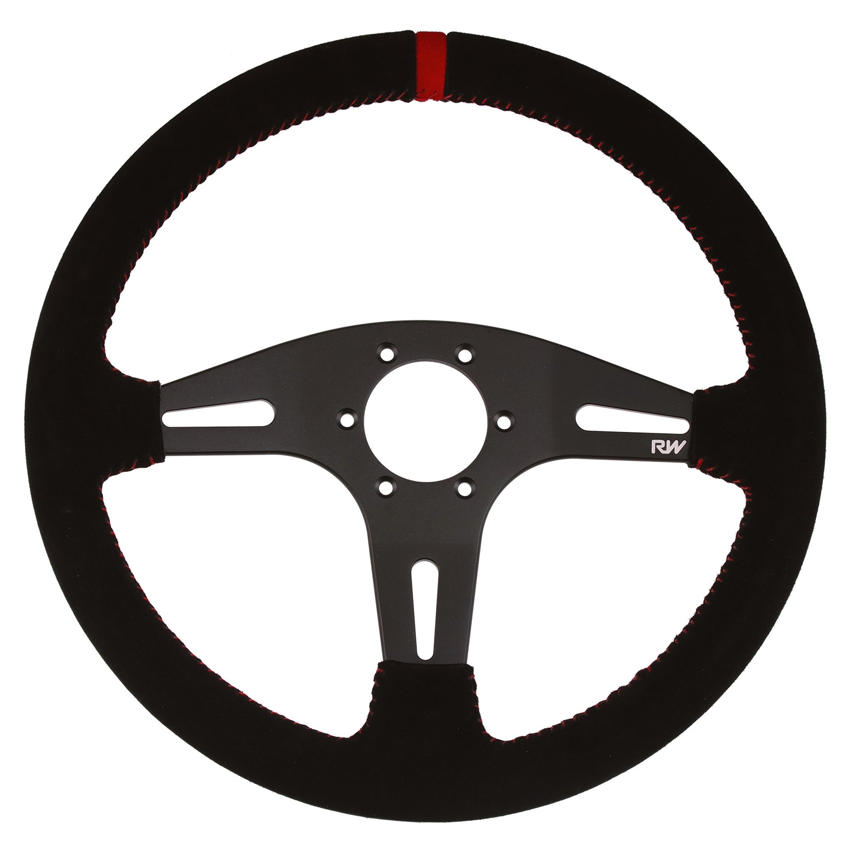 Motorsport Steering Wheel 195 Black Suede 350mm Flat | MODE Auto Concepts