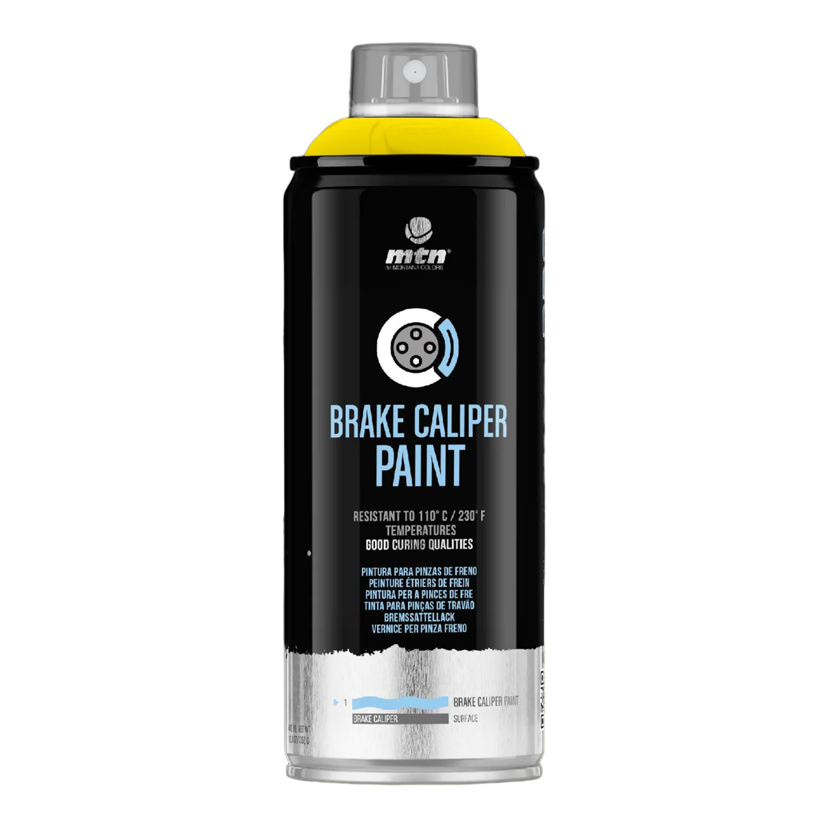 MTN PRO Spray Paint - Brake Caliper Paint 400ml - Yellow - MODE Auto Concepts