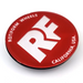 Rotiform Hex Centre Cap Insert w. RF logo (Red w. Chrome Logo) *Suit Hex Caps ONLY* - MODE Auto Concepts