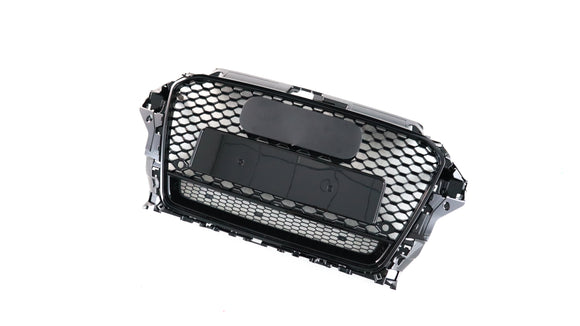 Exon RS3 Style Black Honeycomb Grille for Audi A3/S3 (8V) PFL 2014-2016 - MODE Auto Concepts