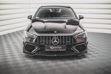 Maxton Design Mercedes Front Splitter V.1 for Mercedes Benz CLA45 AMG w. Aero C118 - MODE Auto Concepts