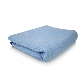 Waffle Weave Drying Microfiber Towel, Blue - MODE Auto Concepts