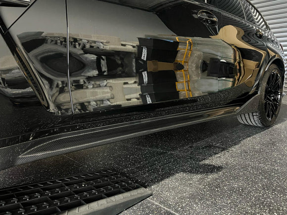 Carbon Pre-Preg M Performance Style Side Splitters for BMW M3 G80 G81