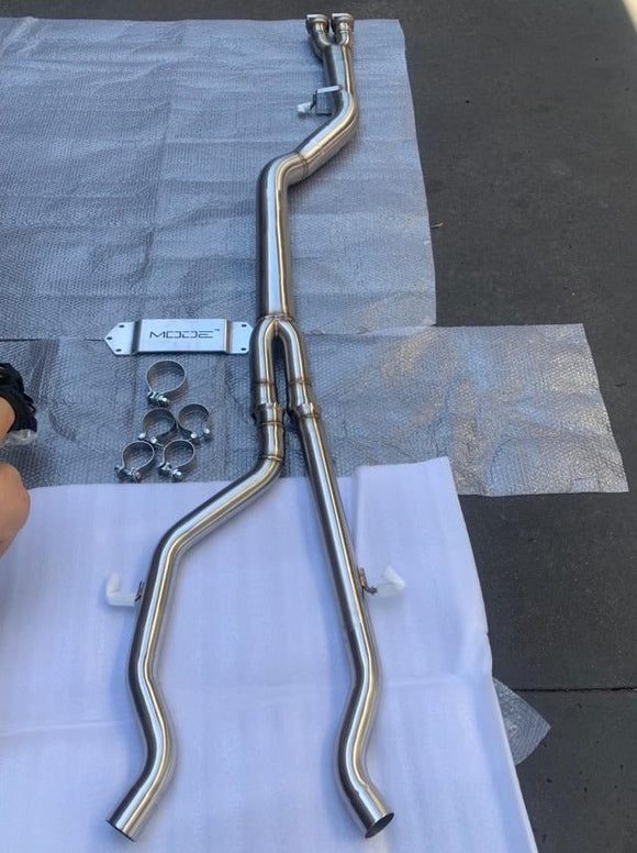 MODE Design Performance 3.5" Big Single Mid Pipe V2 for BMW M3 F80 M4 F82 S55 - MODE Auto Concepts