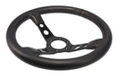 Motorsport Steering Wheel 196 Black Leather 350mm Deep Dish-2