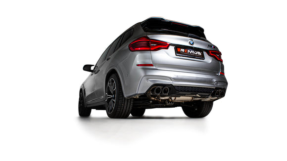 REMUS Performance Exhaust System Axle-back-system L/R: RACING sport exhaust, with 2 integrated valves, NO (EEC-) APPROVAL - MODE Auto Concepts