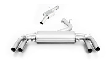 REMUS Performance Exhaust System Cat-back-system, sport exhaust centered for left/right system with 2 integrated valves and resonated front section (selectable tail pipes), with (EC-) approval - MODE Auto Concepts
