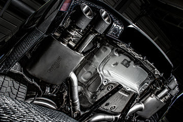 REMUS Performance Exhaust System Exhaust Audi RS6 /RS7 RACING-GPF-Back-System L/R: RACING sport silencer with 1 integrated flap each, RACING front silencer spare pipes and middle silencer, NO EC TYPE APPROVAL - MODE Auto Concepts