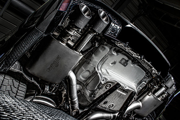 REMUS Performance Exhaust System Exhaust Audi RS6 /RS7 RACING-GPF-Back-System L/R: RACING sport silencer with 1 integrated flap each, RACING front silencer spare pipes and middle silencer, NO EC TYPE APPROVAL - MODE Auto Concepts