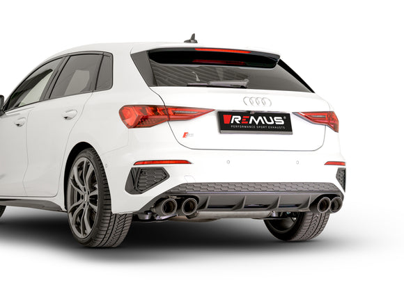 REMUS Performance Exhaust System Exhaust AUDI S3, Sportback RACING GPF-Back-System NO (EEC-) APPROVAL - MODE Auto Concepts