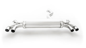 REMUS Performance Exhaust System Exhaust Axle-back style system BMW G20/G21 320i/330i L/R: Sport exhaust centered with 2 integrated valves, incl. (EEC-) approval - MODE Auto Concepts