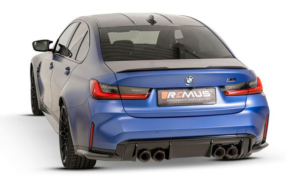 REMUS Performance Exhaust System Exhaust BMW M3/G80 M4/G82 & M3/G80 M4/G82 Competition RACING Downpipe-Back Style System, NO (EEC-) APPROVAL - MODE Auto Concepts
