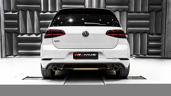 REMUS Performance Exhaust System Exhaust GPF-back style system quad for VW Golf VII Facelift AU 2.0l TSI, GTI Performance Facelift incl. (EEC-) approval - MODE Auto Concepts