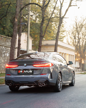 REMUS Performance Exhaust System Exhaust RACING Axle-back BMW 235i xDrive, Type F44 Gran Coupé, NO EC TYPE APPROVAL - MODE Auto Concepts