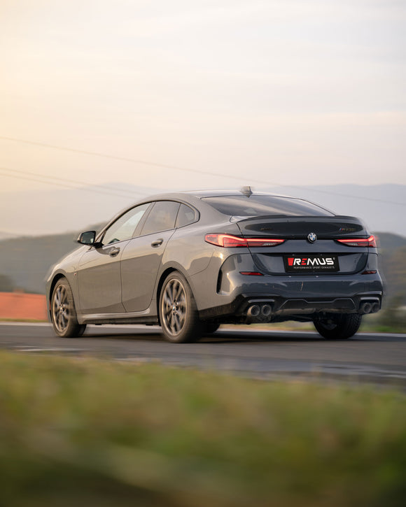 REMUS Performance Exhaust System Exhaust RACING Cat-back BMW 235i F44 Gran Coupe, NO EC TYPE APPROVAL - MODE Auto Concepts