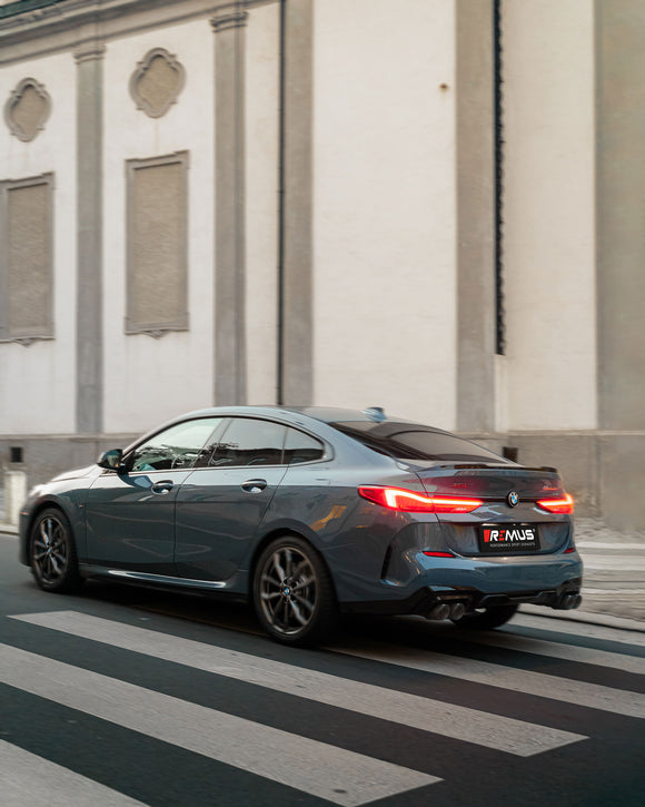 REMUS Performance Exhaust System Exhaust RACING Cat-back BMW 235i F44 Gran Coupe, NO EC TYPE APPROVAL - MODE Auto Concepts