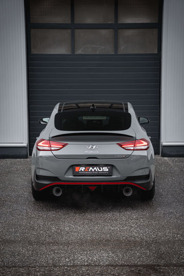 REMUS Performance Exhaust System GPF-back-system L/R, Sport Exhaust Hyundai i30 Fastback N Performance, incl. (EC-) approval - MODE Auto Concepts
