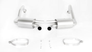 REMUS Performance Exhaust System RACING Axle-back system, stainless steel sport exhausts left and right for Porsche Cayman 718 - MODE Auto Concepts