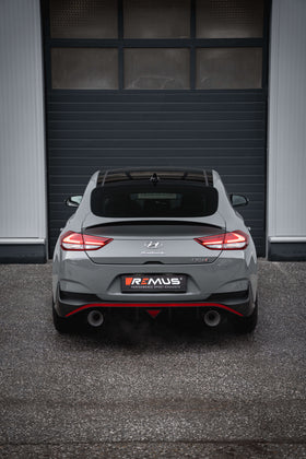 REMUS Performance Exhaust System Racing Cat-back-system L/R, Sport Exhaust Hyundai i30 Fastback N Performance, NO (EC-) approval - MODE Auto Concepts
