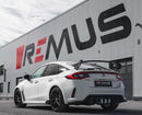 REMUS Performance Exhaust System Racing Downpipe-back Remus exhaust system Honda Civic Type-R, FL5 centered Exhaust (absorption principle) No EC approval - MODE Auto Concepts