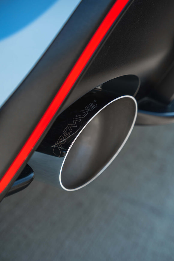 REMUS Performance Exhaust System RACING GPF-back exhaust system L/R dual for Hyundai Kona N, NO (EC-) approval - MODE Auto Concepts