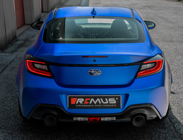 REMUS Performance Exhaust System Racing GPF-back sport exhaust system (absorption principle with tail pipe set) for Subaru BRZ, NO EC approval - MODE Auto Concepts