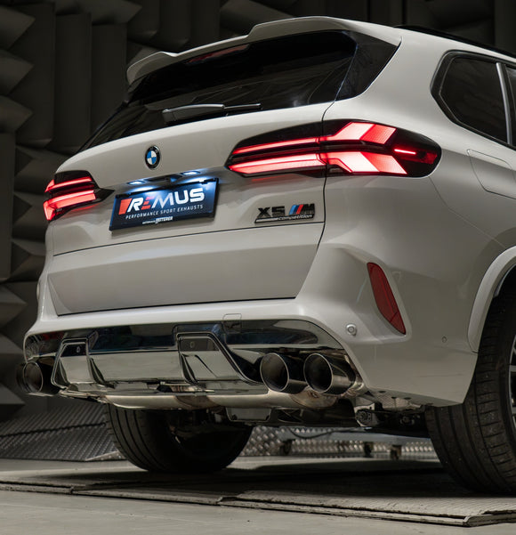 REMUS Performance Exhaust System Secondary Cat-Back Sport exhaust centered for the BMW X5M, RACING - MODE Auto Concepts