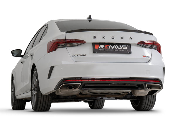 REMUS Performance Exhaust System Skoda Octavia RS IV - GPF/Cat-Back RACING Exhaust System, incl. NO (EC-) approval - MODE Auto Concepts