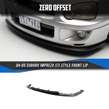 Zero Offset  STI Style Front Lip for 04-05 Subaru Impreza (Suits Impreza/WRX Stock Bumper) - MODE Auto Concepts
