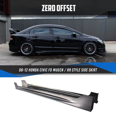 Zero Offset  Mugen / RR Style Side Skirt for 06-12 Honda Civic FD - MODE Auto Concepts