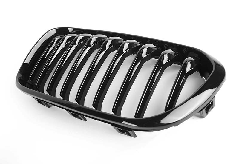 Zero Offset  M Performance Style Gloss Black Grill (Single Slat) For BMW 1 Series F20 15-19 - MODE Auto Concepts