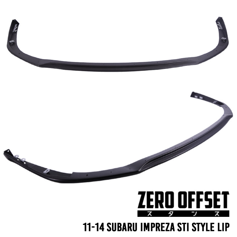 Zero Offset  STI Style Front Lip for 11-14 Subaru WRX - MODE Auto Concepts