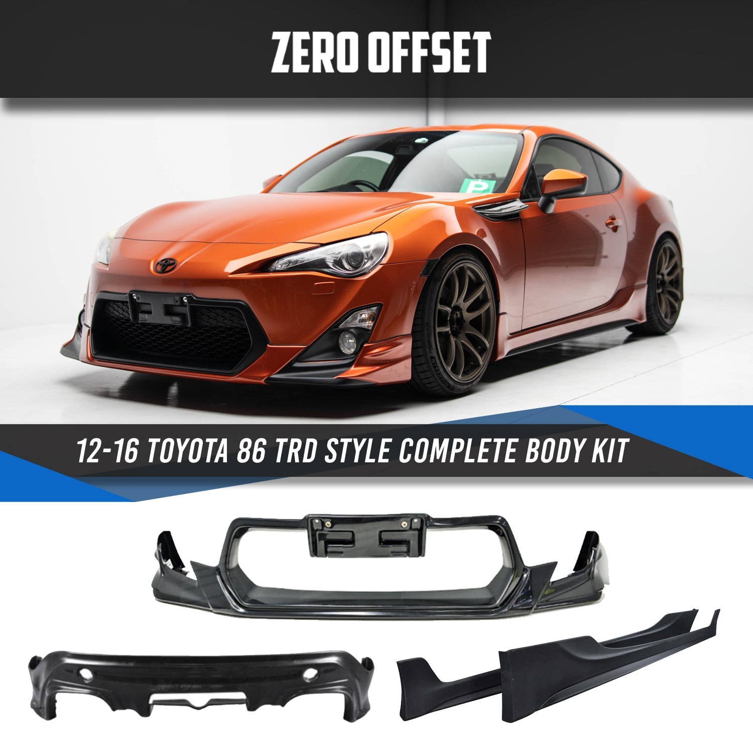 Zero Offset  TRD Style Full Kit for 12-16 Toyota 86 (ZN6) - MODE Auto Concepts