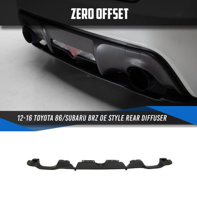 Zero Offset  OE Style Rear Diffuser for 12-16 Toyota 86 (ZN6)/12-21 Subaru BRZ (ZC6) - MODE Auto Concepts