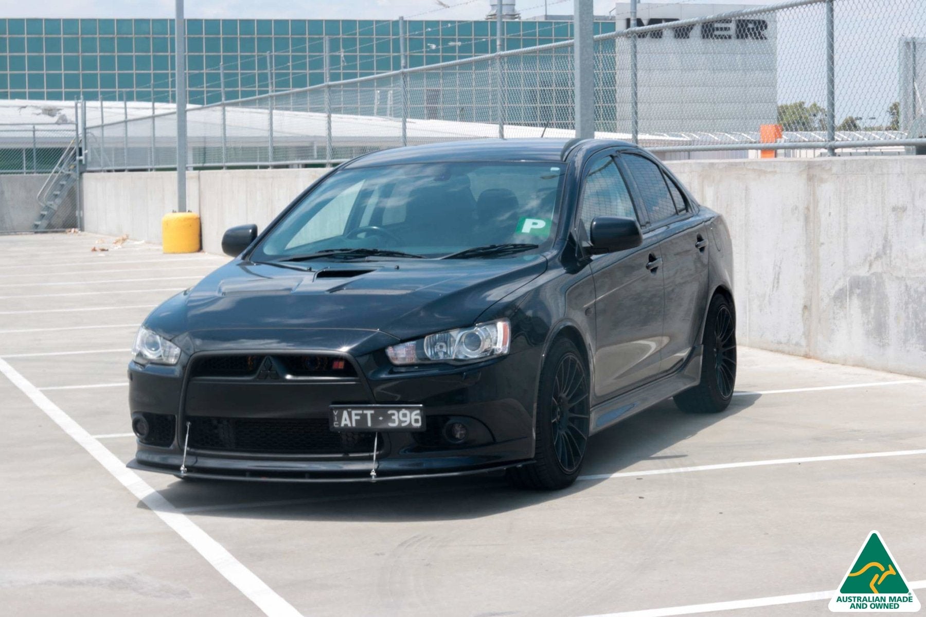 Lancer Ralliart CJ Front Splitter V2.5 With Support Rods - MODE Auto Concepts