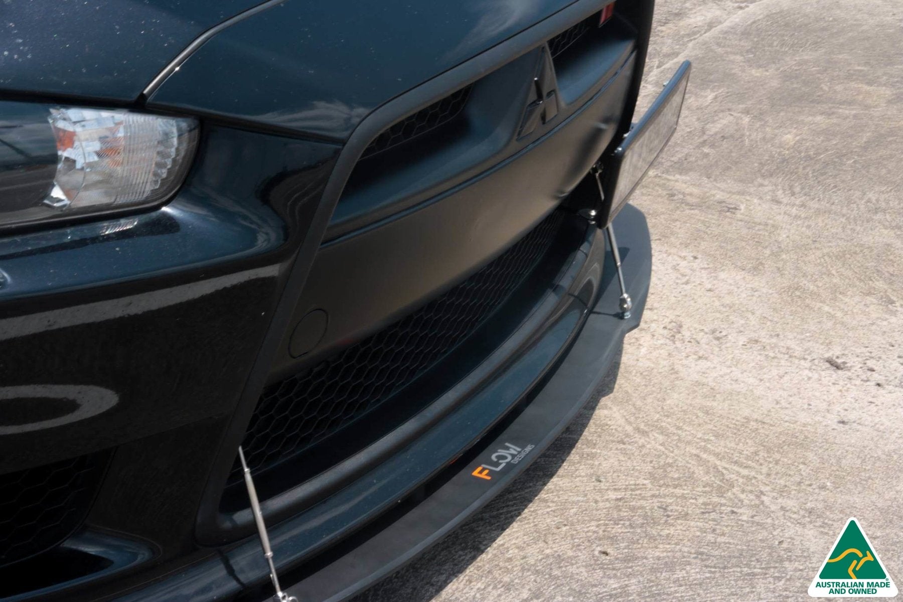 Lancer Ralliart CJ Front Splitter V2.5 With Support Rods - MODE Auto Concepts