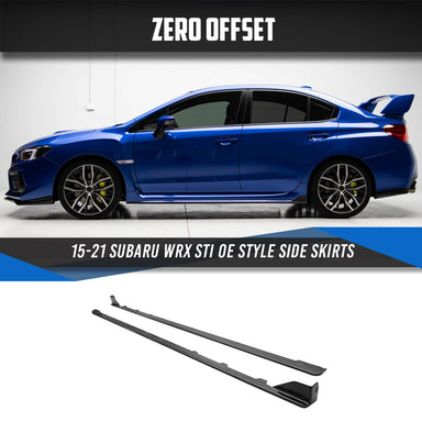 Zero Offset  STI Style Side Skirts for 15-21 Subaru WRX - MODE Auto Concepts