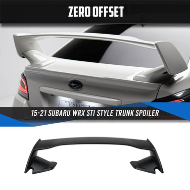 Zero Offset  STI Style Trunk Spoiler for 15-21 Subaru WRX - MODE Auto Concepts