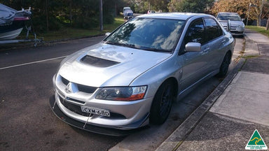 Lancer Evolution VIII Front Lip Splitter With Support Rods - MODE Auto Concepts