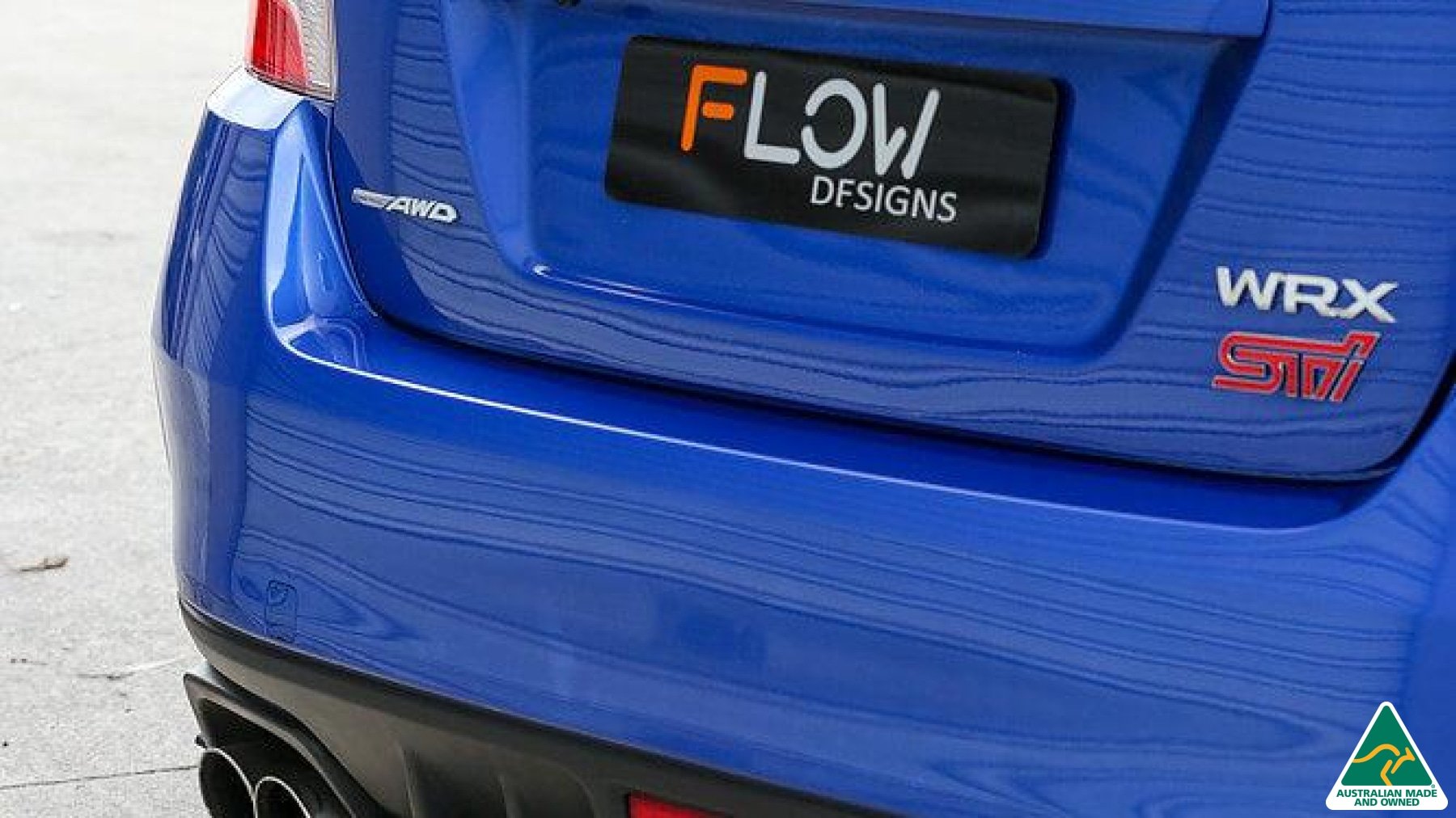 VA WRX/STI Rear Under Spoiler With Chassis Mounts & Rear Extension - MODE Auto Concepts